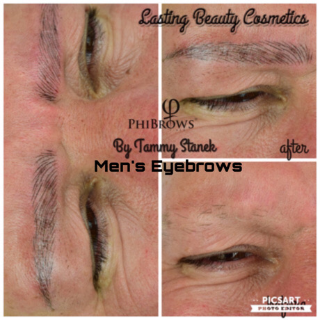 Mans eyebrow Microblading